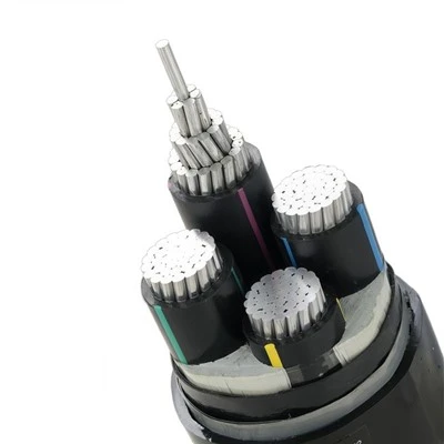 YJLHV22 4 Núcleo 240mm² Núcleo de Alumínio XLPE Fita de Aço Blindado Bainha de PVC Potência Industrial