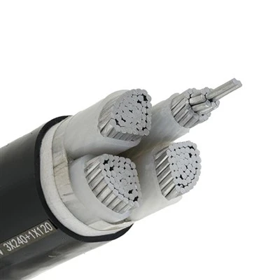 YJLV 0.6/1KV uso externo LV cabo XLPE de alumínio blindado resistente UV
